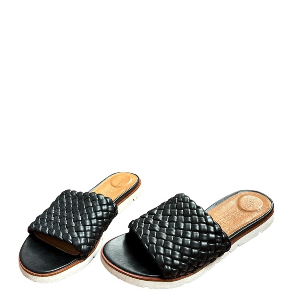 Gentle Souls LAVERN LITE BRAIDED SLIDE SANDAL By Kenneth Cole Size 9 Black - Picture 13 of 16
